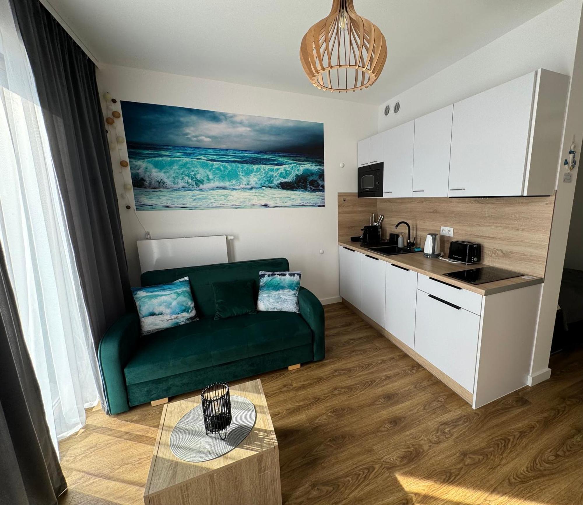 Klimatyzowany Apartament Blue , Sarbinowo Parking Basen Extérieur photo