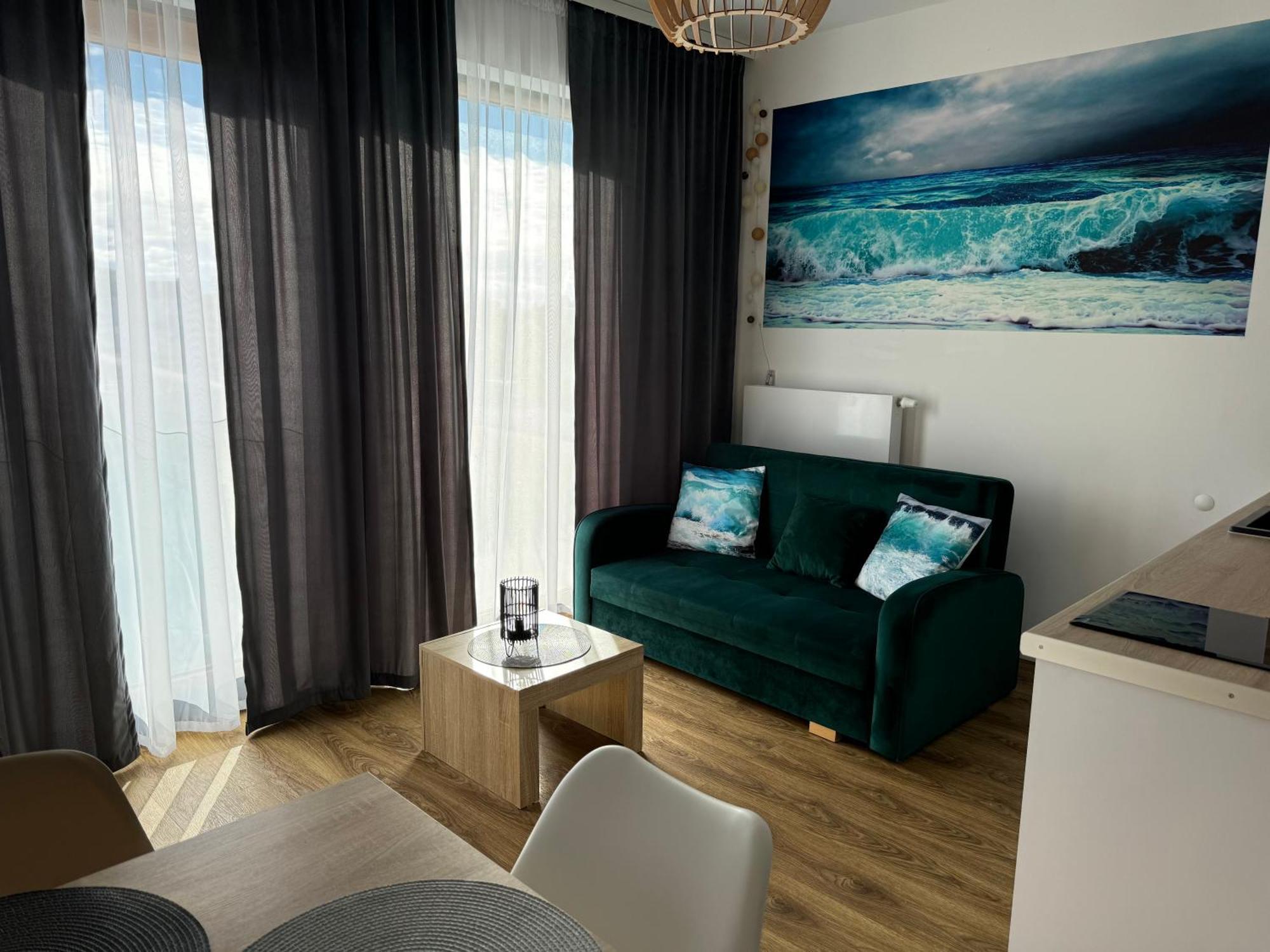 Klimatyzowany Apartament Blue , Sarbinowo Parking Basen Extérieur photo