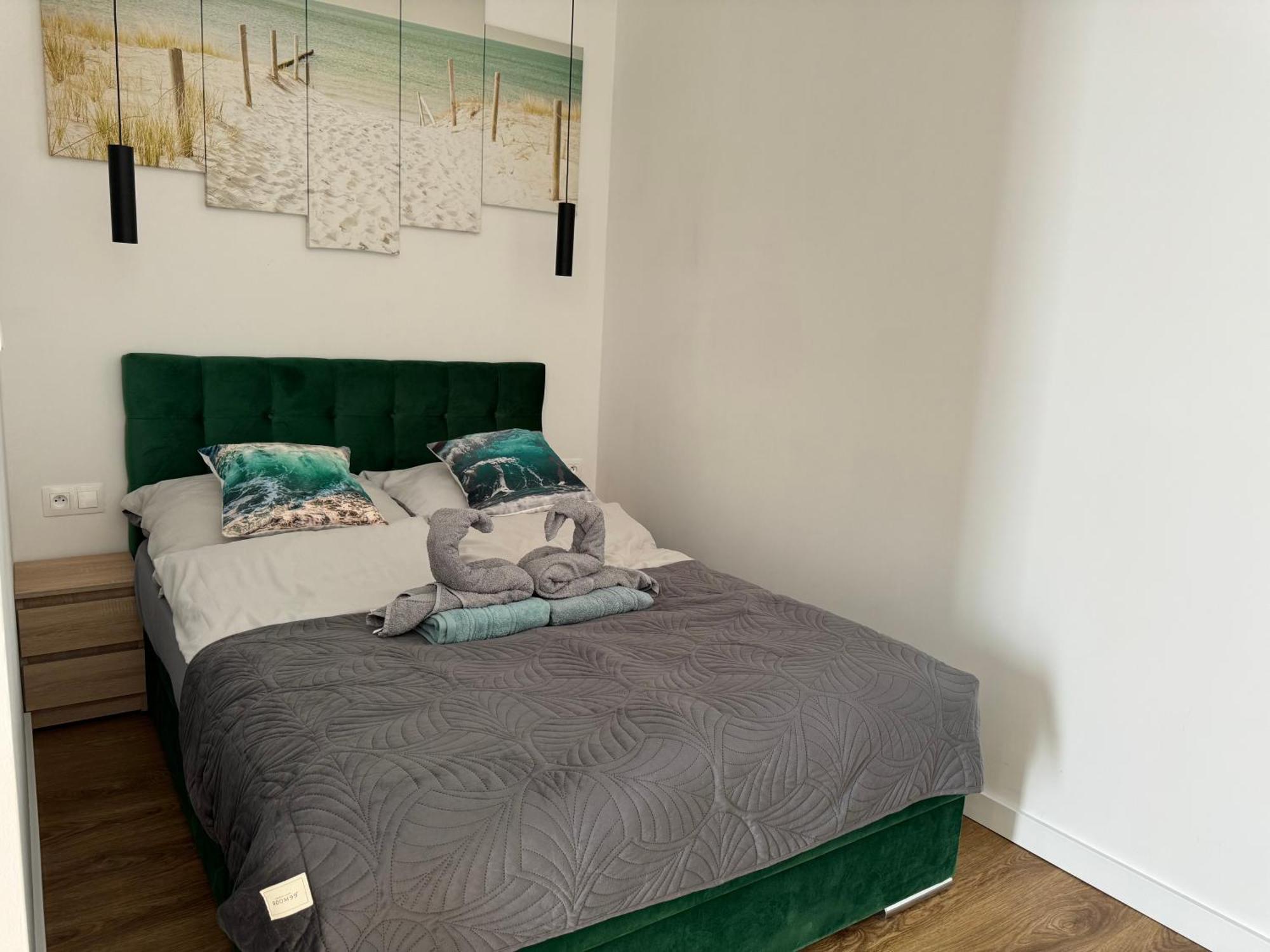 Klimatyzowany Apartament Blue , Sarbinowo Parking Basen Extérieur photo